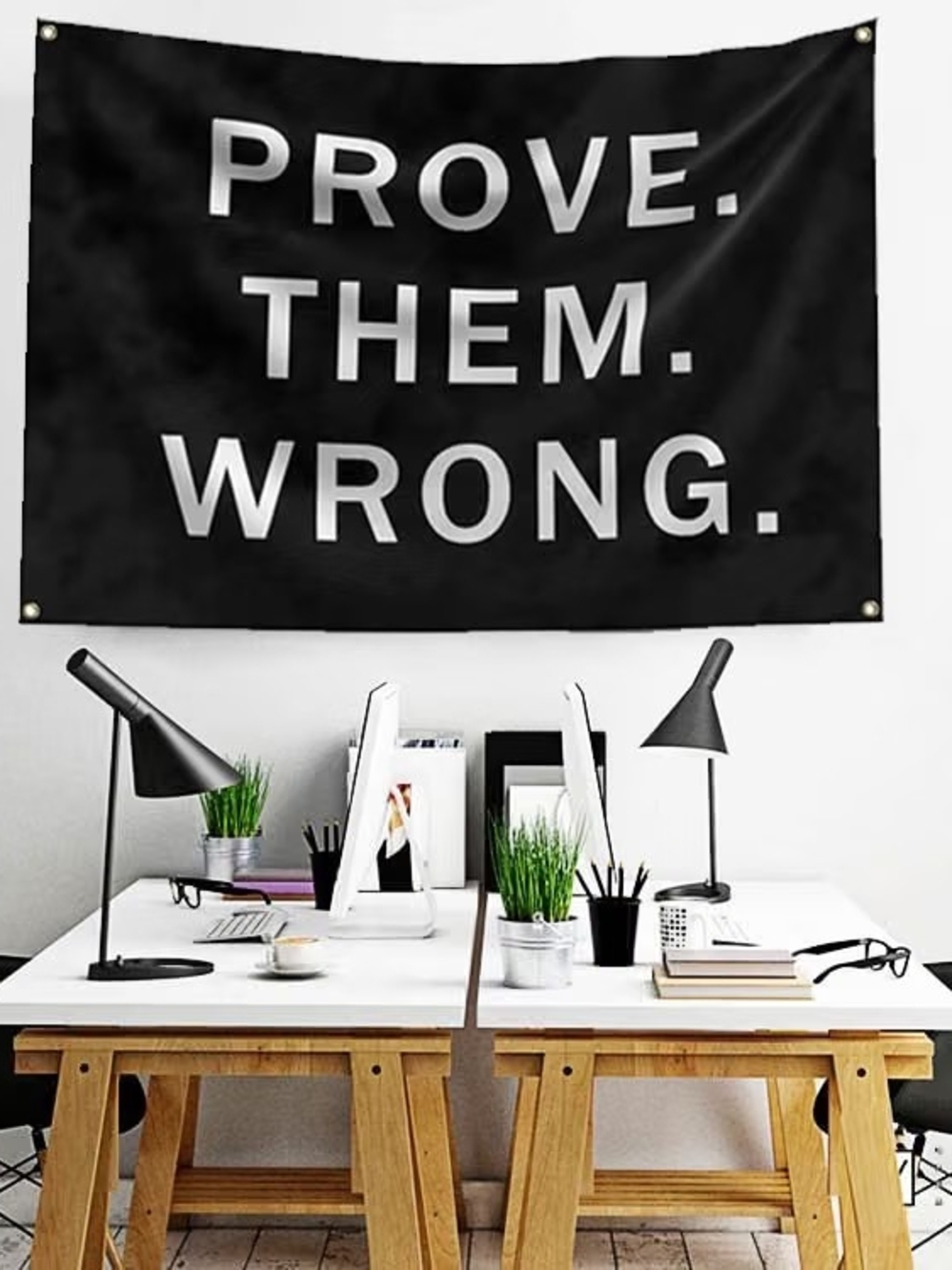 Prove Them Wrong Motivational Fitness Inspirational Flag